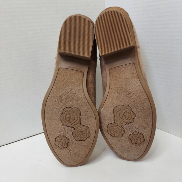 Carlos by Carlos Santana Booties Tan Brown Faux Suede Ankle Boots (DAMAGED) - Picture 8 of 9